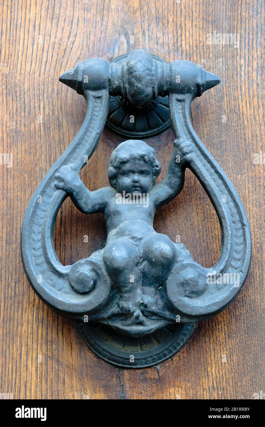 Doorknob Florence, Florence, Tuscany, Italy, Stock Photo
