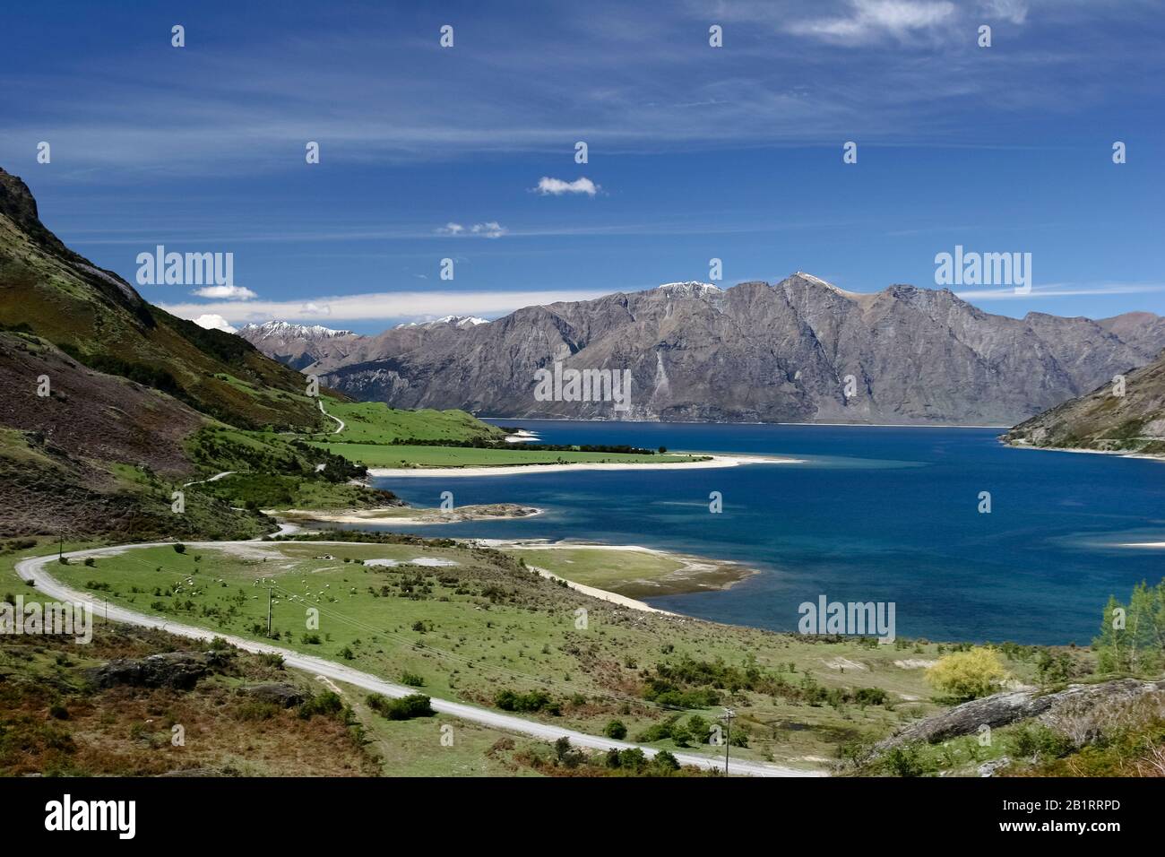 New Zealand Alps, South Island, New Zealand Stock Photo