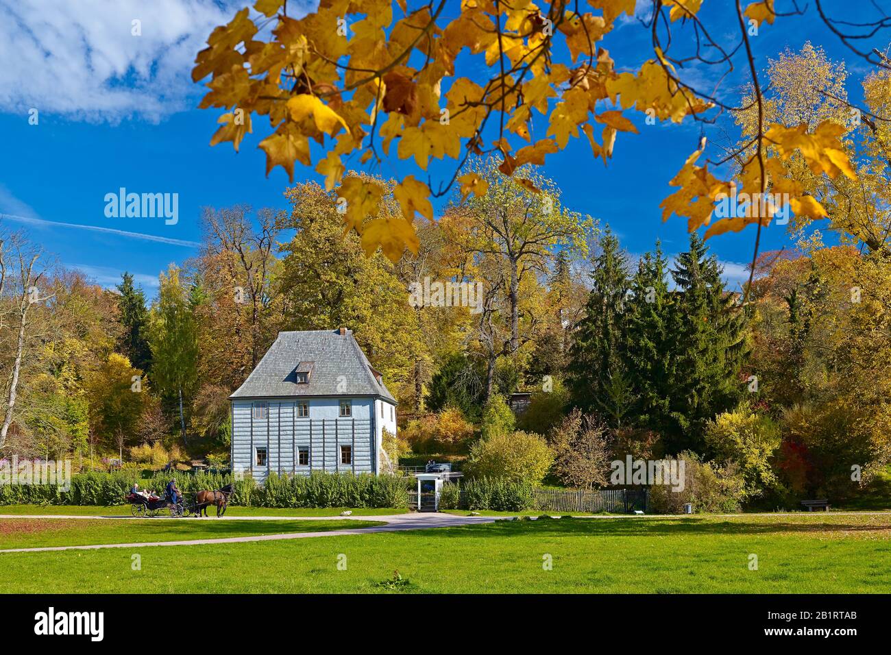 Goethe's garden house in the Park an der Ilm, Weimar, Thuringia, Germany Stock Photo