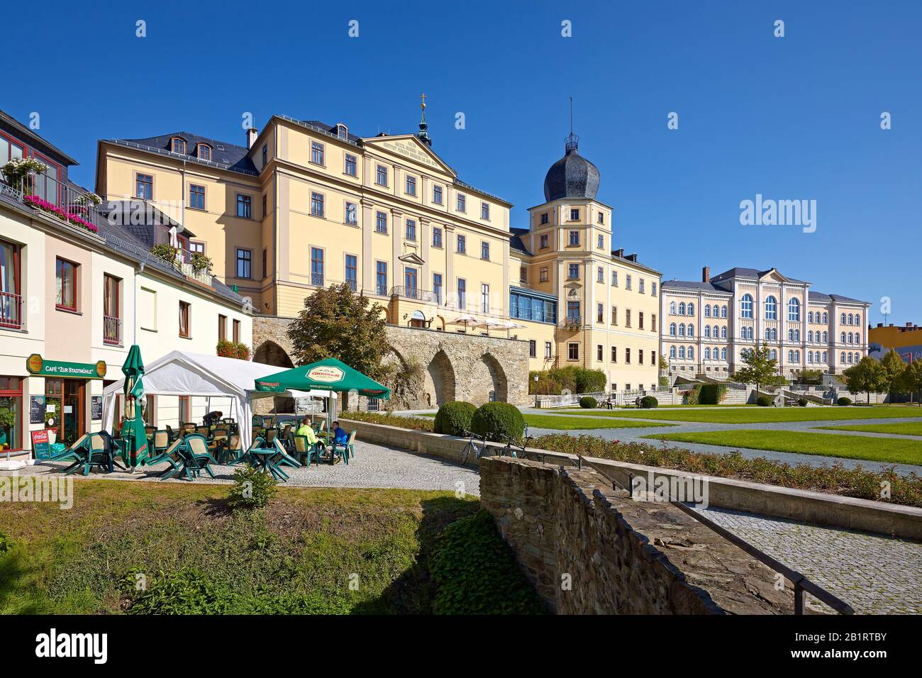 Lower castle in Greiz, Thuringia, Germany Stock Photo