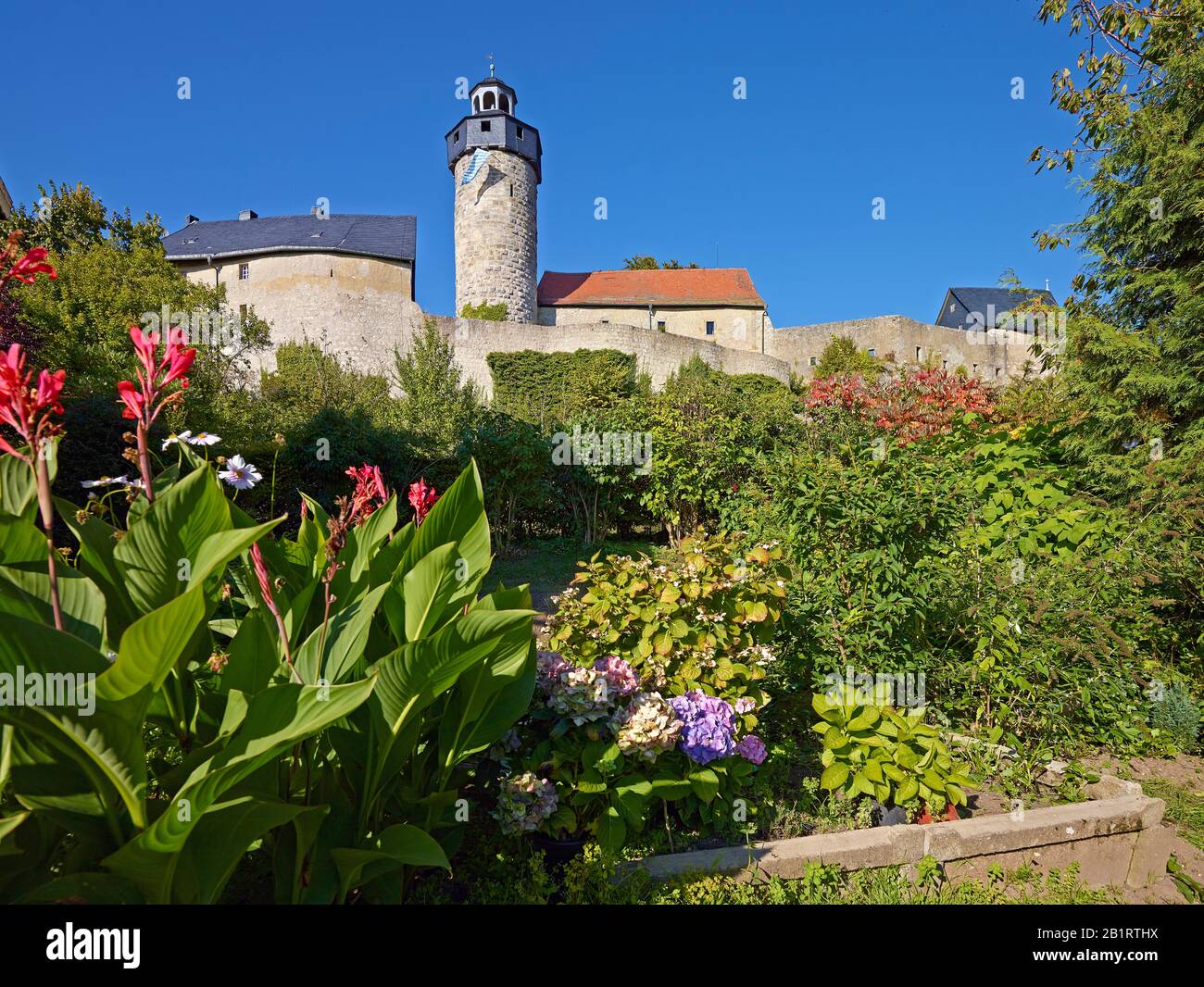 Zwernitz Castle in Sanspareil, district of Wonsees, Upper Franconia, Bavaria, Germany Stock Photo