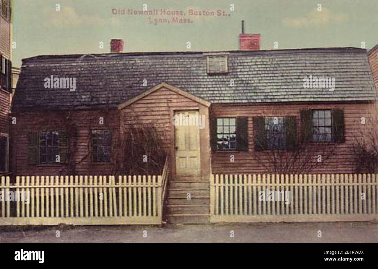 Old Newhall House, Boston Street, Lynn, MA; from a 1913 postcard Stock