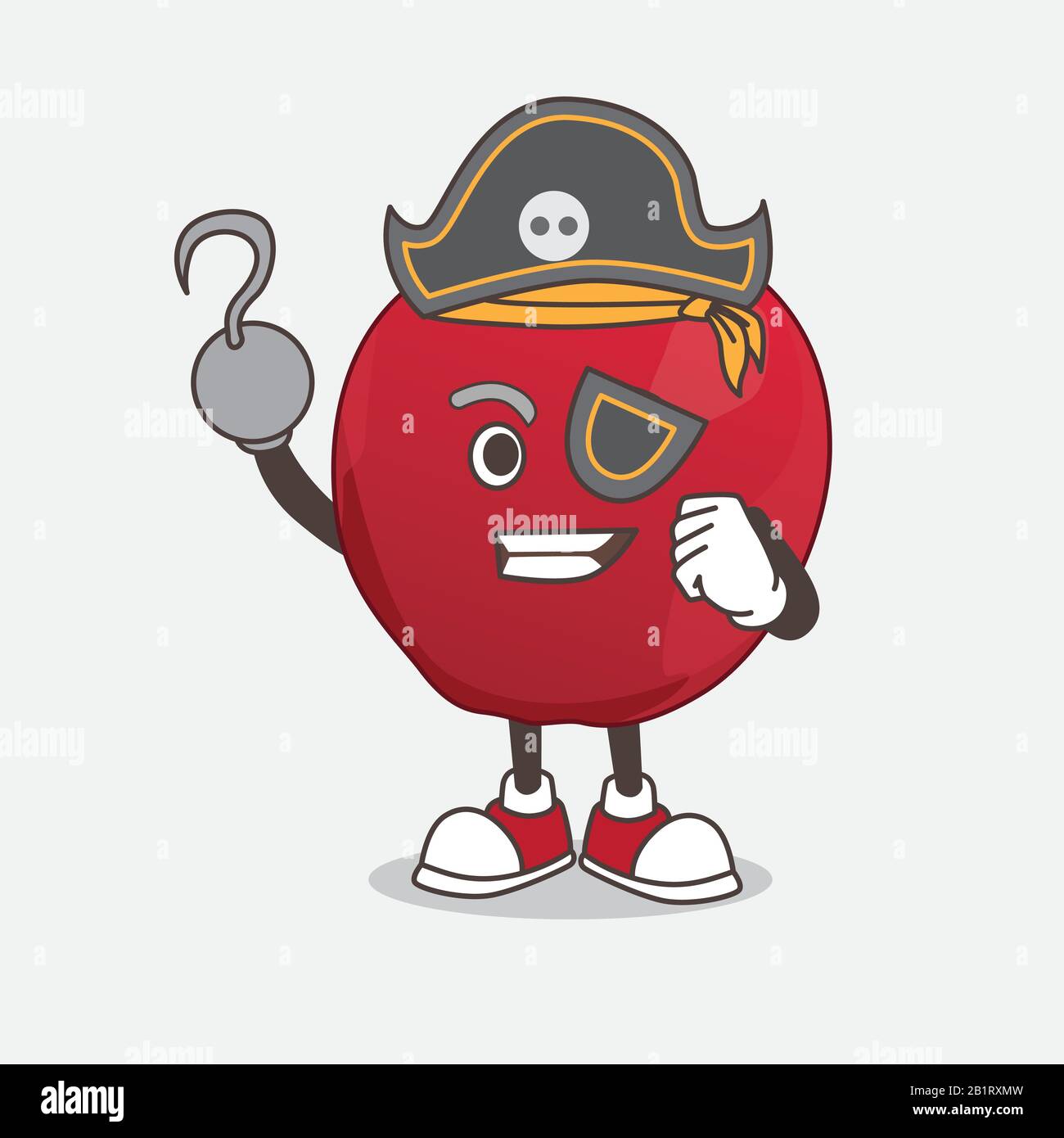 Apple cartoon mascot character vector Stock Vector Image & Art - Alamy