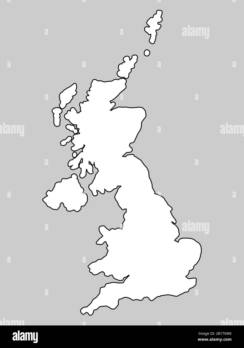 Outline country uk united kingdom great britain northern ireland