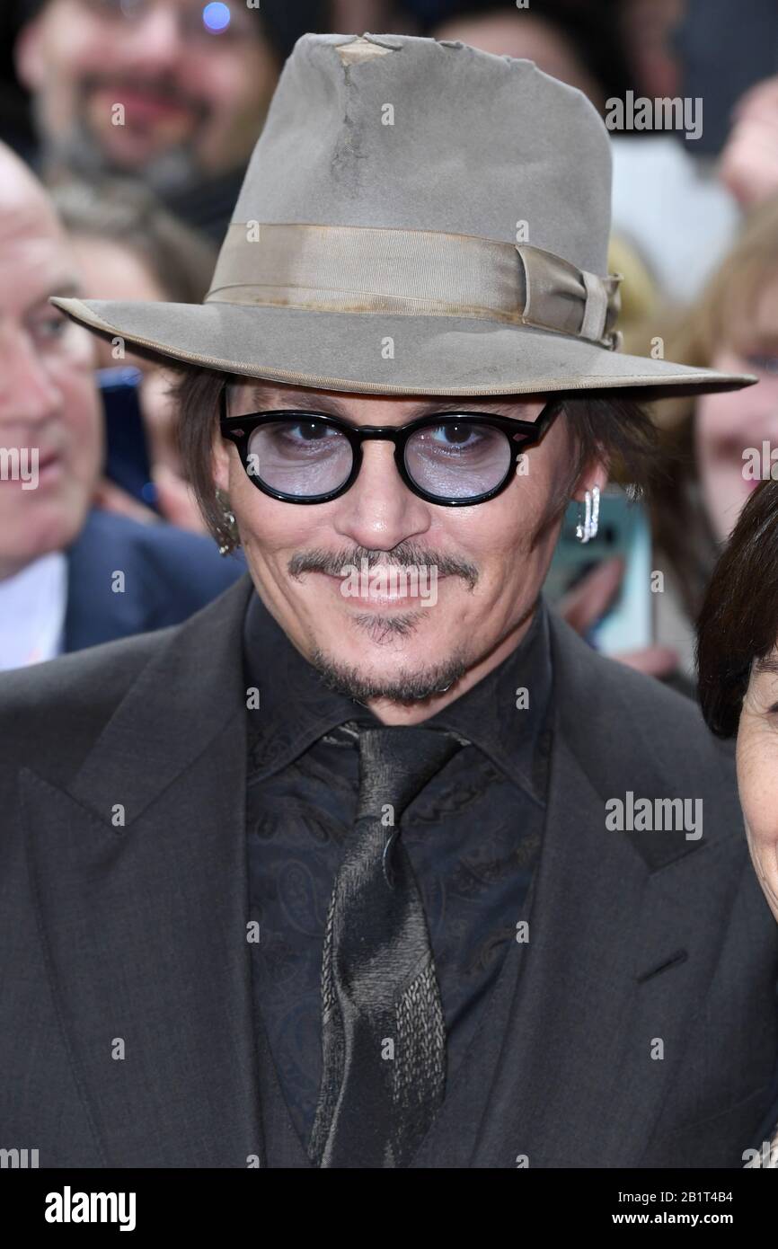 Johnny Depp attends the screening of Minamata during the 70th Berlin Film Festival at the Friedrichstadt-Palast. 21st February 2020 © Paul Treadway Stock Photo