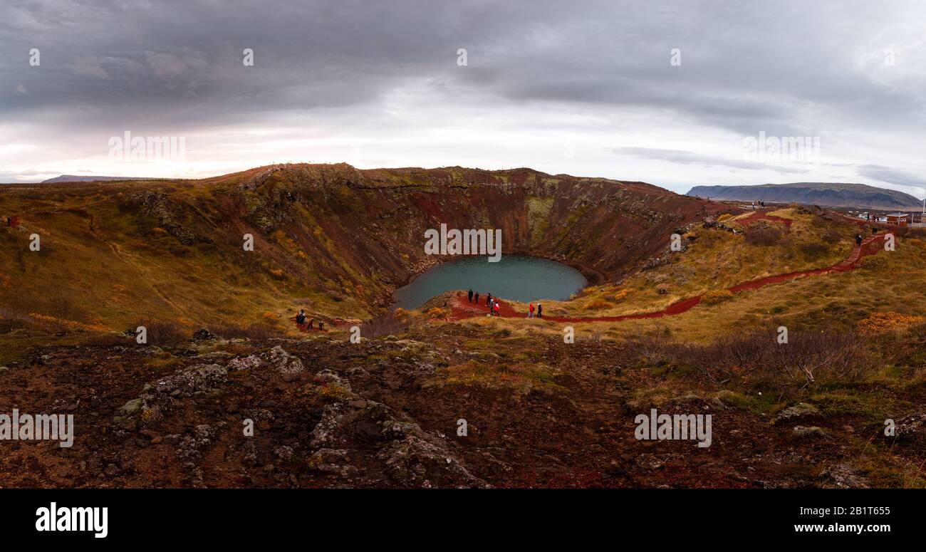 Kerið crater in South Iceland Stock Photo - Alamy