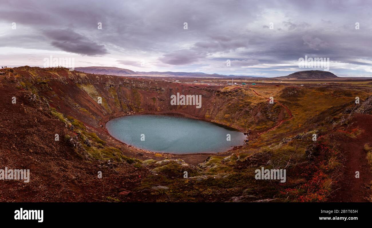 Kerið crater in South Iceland Stock Photo - Alamy