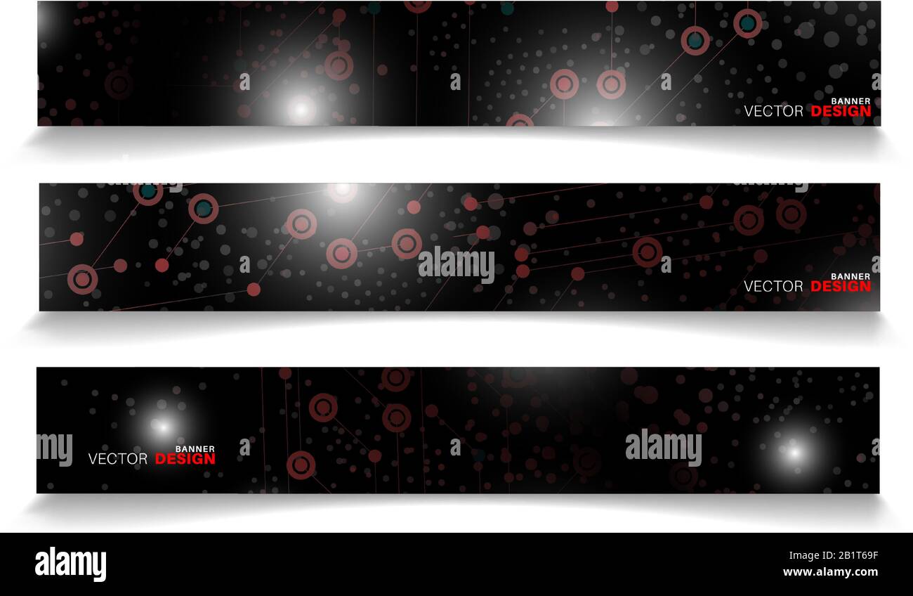Vector banners arranged for your design, Abstract background illustration. Stock Vector