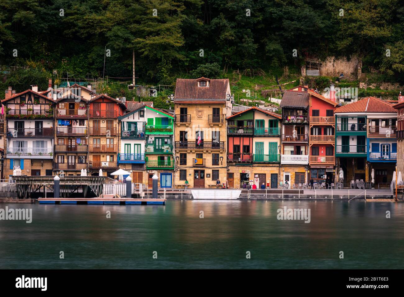Fishermen town of Pasaia at the Basque Country. Stock Photo