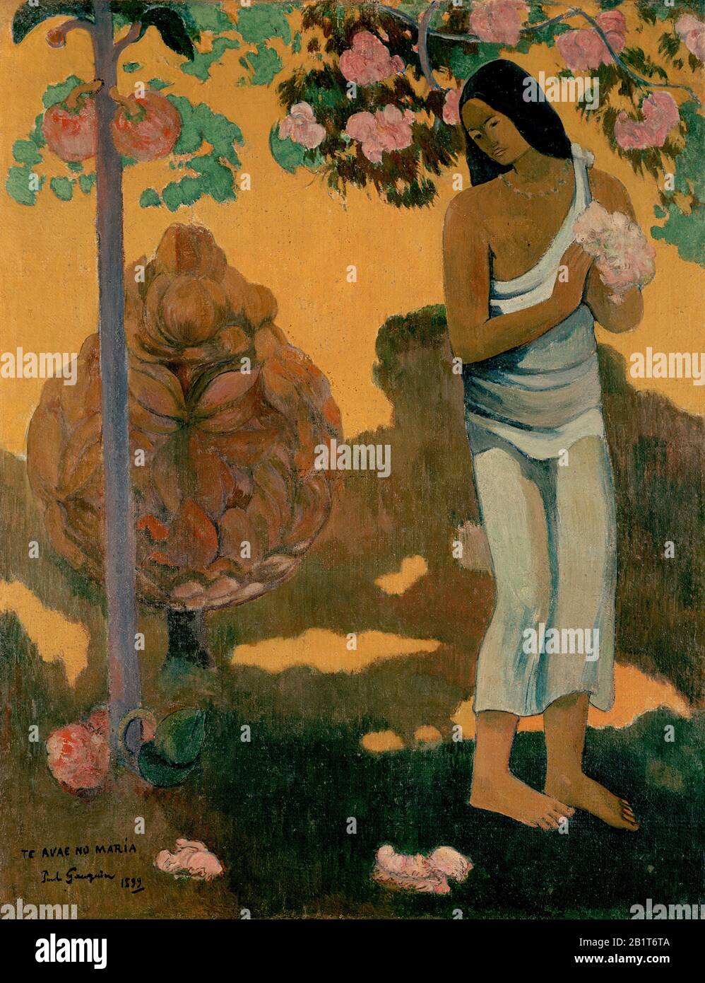 The Month of Mary (Le Mois de Marie) (1899) 19th Century Painting by Paul Gauguin - Very high resolution and quality image Stock Photo
