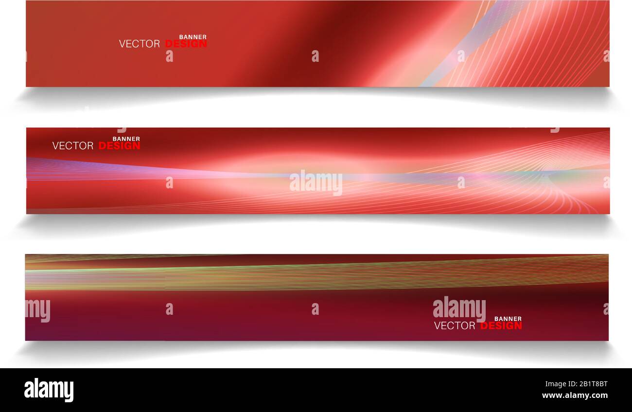 Vector banners arranged for your design, Abstract background illustration. Stock Vector