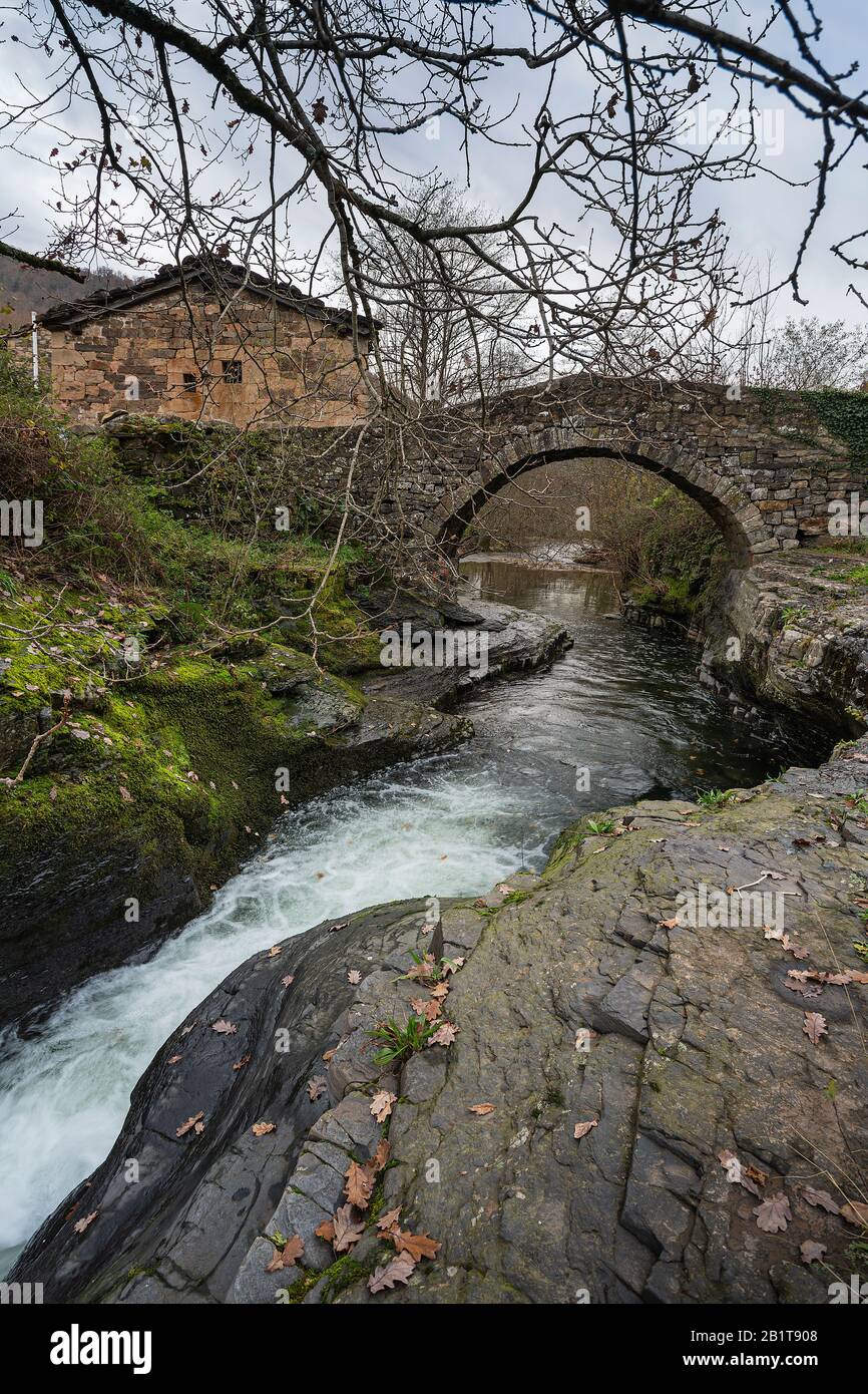 Movement under the bridge Stock Photo