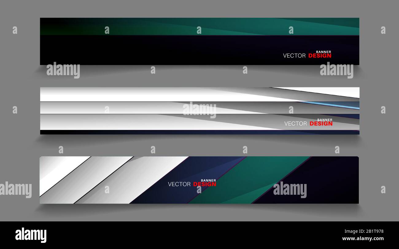 Vector banners arranged for your design, Abstract background illustration. Stock Vector