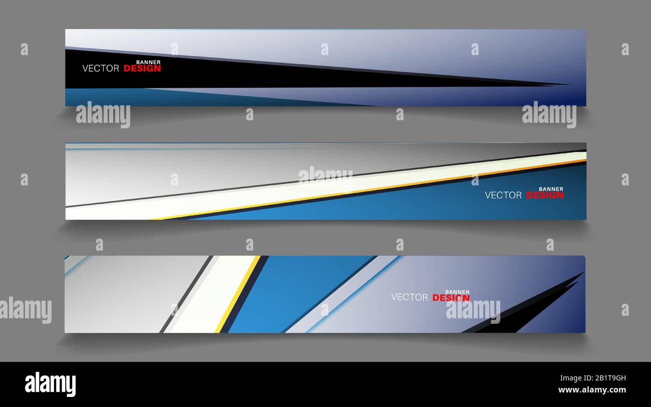 Vector banners arranged for your design, Abstract background illustration. Stock Vector