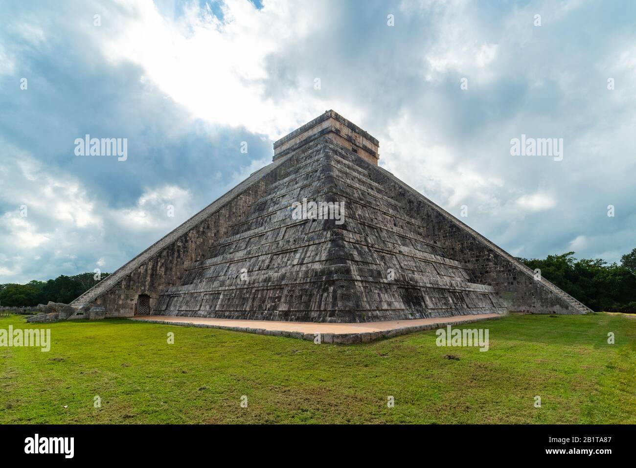 Amazing view of Chichen Itza Mayan Ruins Yucatan Mexico Stock Photo