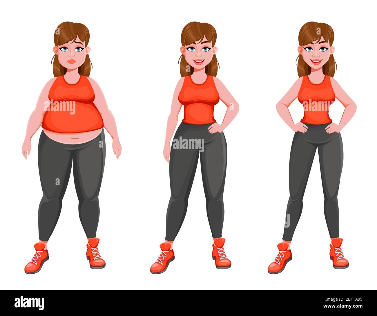 Nice girl before and after weight loss. Pretty woman cartoon character, stages of losing weight. Stock vector Stock Vector Image & Art - Alamy Nice girl before and after weight loss. Pretty woman cartoon character, stages of losing weight. Stock vector Stock Vector Image & Art - Alamy
