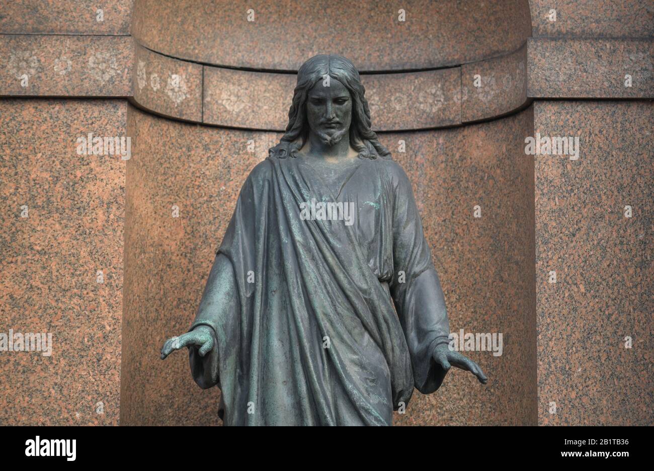 Figur Jesus Christus, Dorotheenstädtischer Friedhof, Chausseestraße, Mitte, Berlin, Deutschland Stock Photo