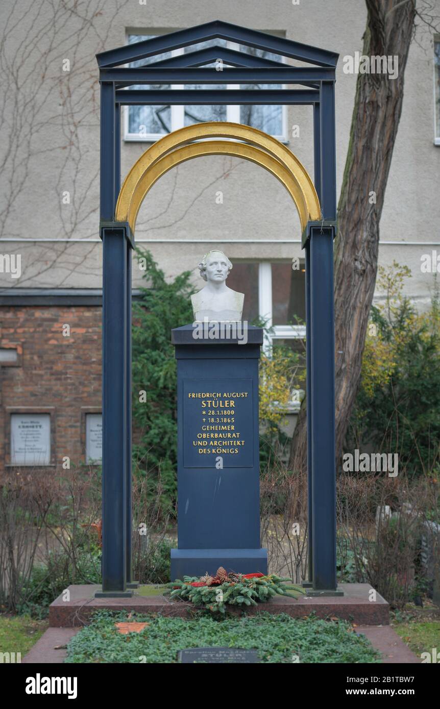 Grab Friedrich August Stüler, Dorotheenstädtischer Friedhof, Chausseestraße, Mitte, Berlin, Deutschland Stock Photo