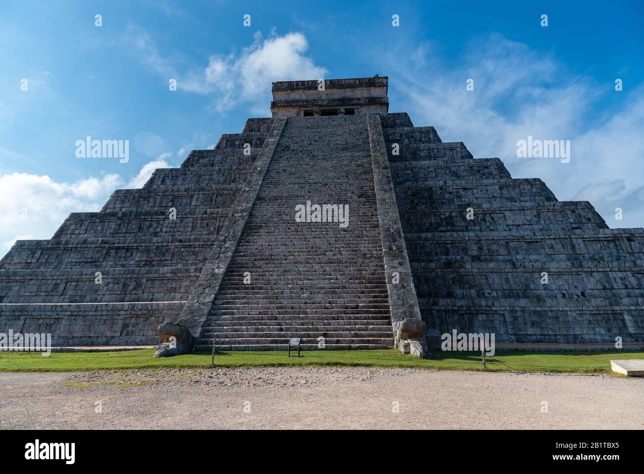 Amazing view of Chichen Itza Mayan Ruins Yucatan Mexico Stock Photo