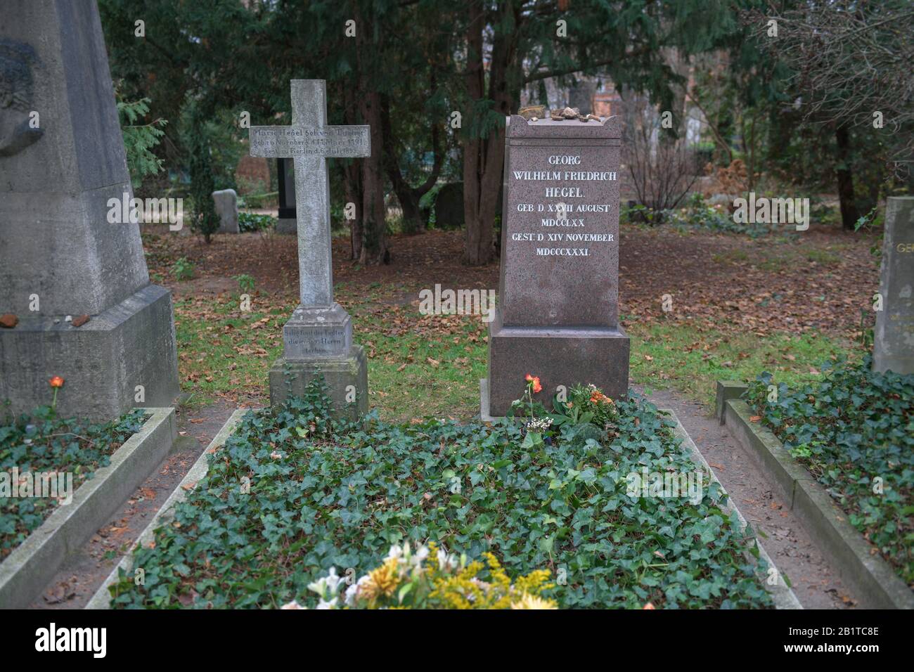 Grab Georg Wilhelm Friedrich Hegel, Dorotheenstädtischer Friedhof, Chausseestraße, Mitte, Berlin, Deutschland Stock Photo