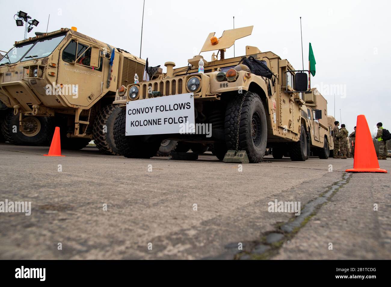 27 February Mecklenburg Western Pomerania Hagenow The First 1 Us Soldiers Are Preparing In The