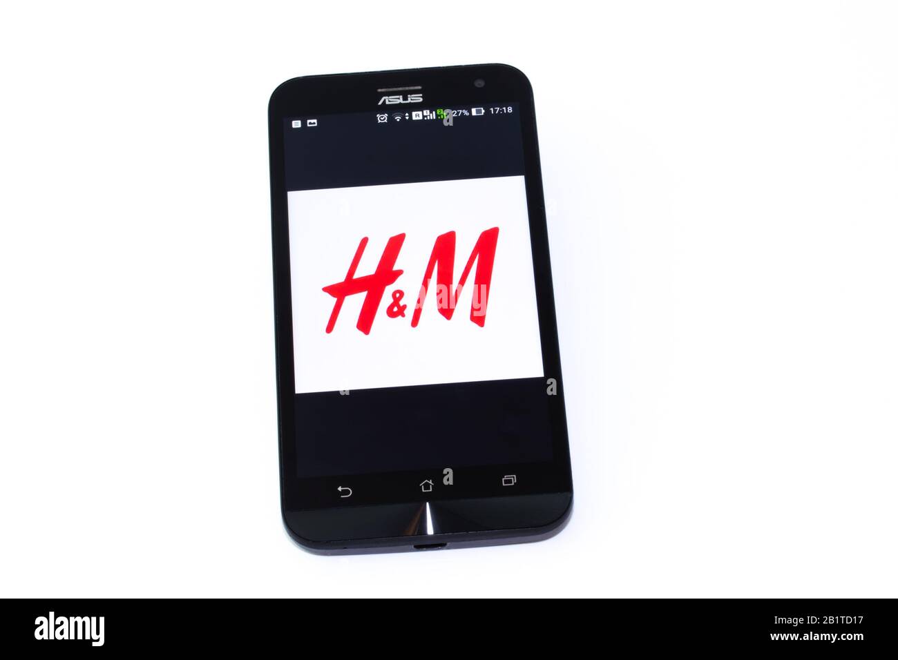 Kouvola, Finland - 23 January 2020: HM app logo on the screen of smartphone Asus Stock Photo