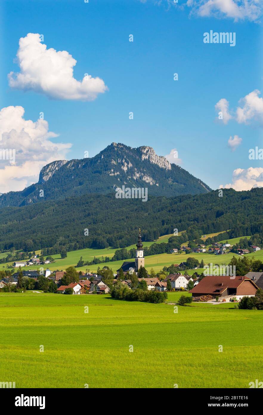Thalgau with Schober, Flachgau, Province of Salzburg, Austria Stock Photo