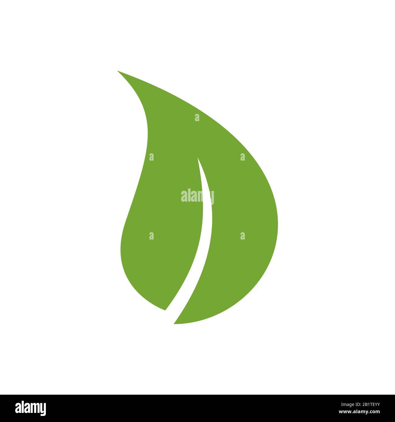 Green leaf natural and organic ornament symbol Stock Vector Image & Art ...