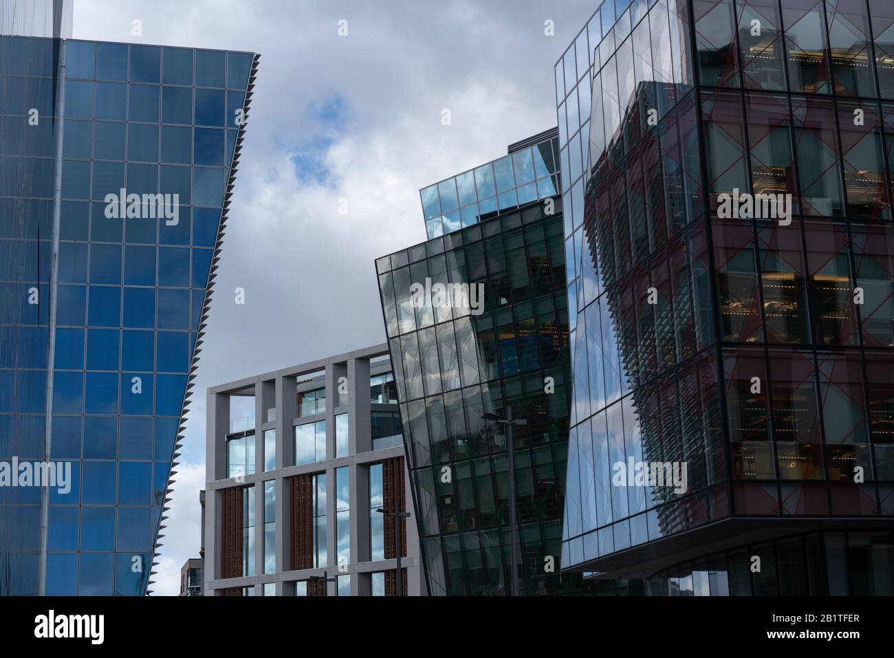 Contemporary architecture in Dublin city, ireland. Stock Photo