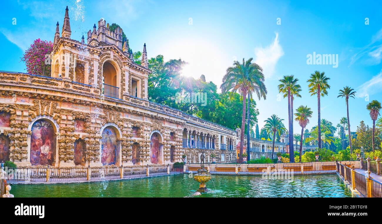 SEVILLE SPAIN OCTOBER 1 2019 Panoramic View On Galer a De Grutesco 