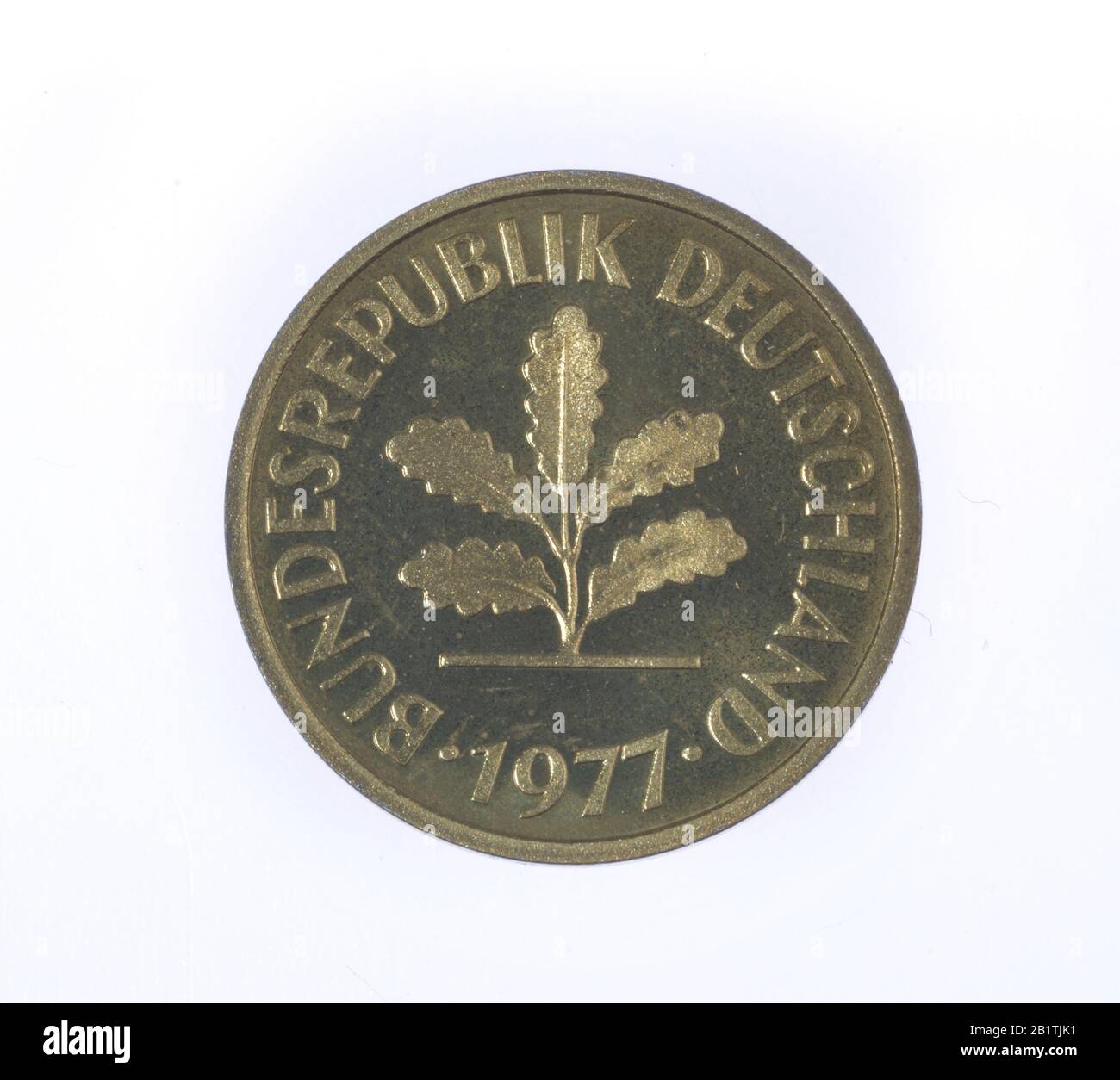 Geldmünze, 5 Pfennig, Bundesrepublik Deutschland Stock Photo