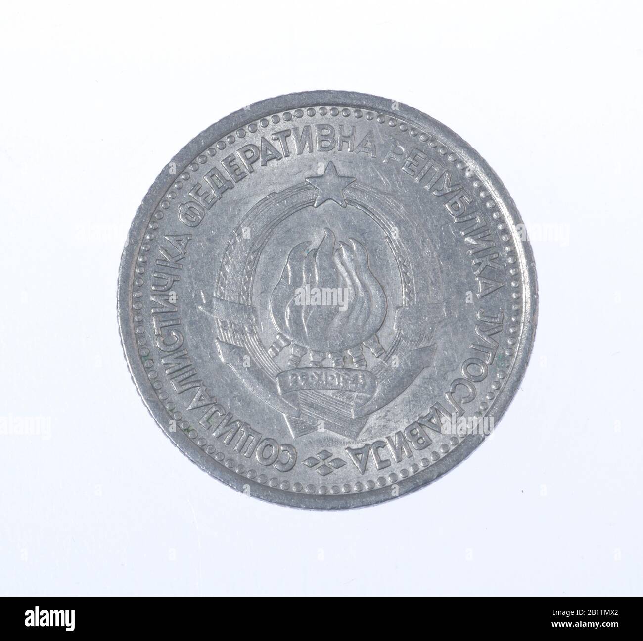 Geldmünze, 1 Dinar, Jugoslawien Stock Photo Alamy