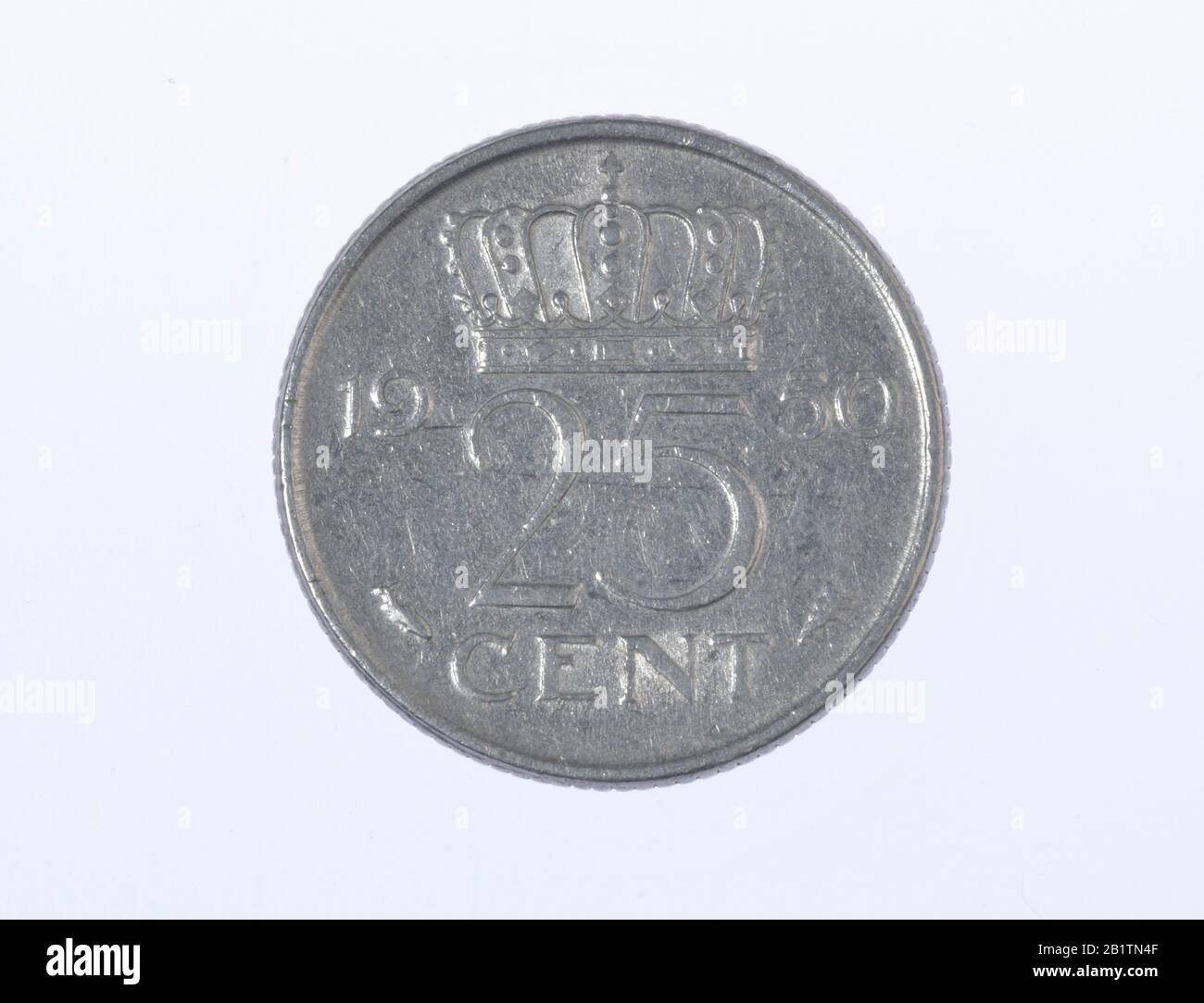 Geldmünze, 25 Cent, Niederlande Stock Photo
