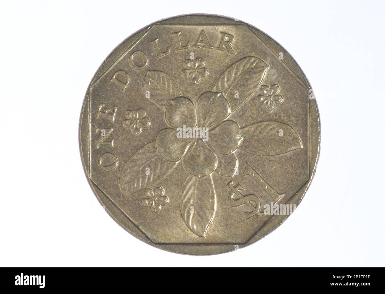 Geldmünze, 1 Dollar, Singapur Stock Photo