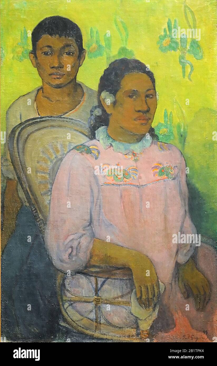 ) 19th Century Painting by Paul Gauguin - Very high resolution and quality image Stock Photo