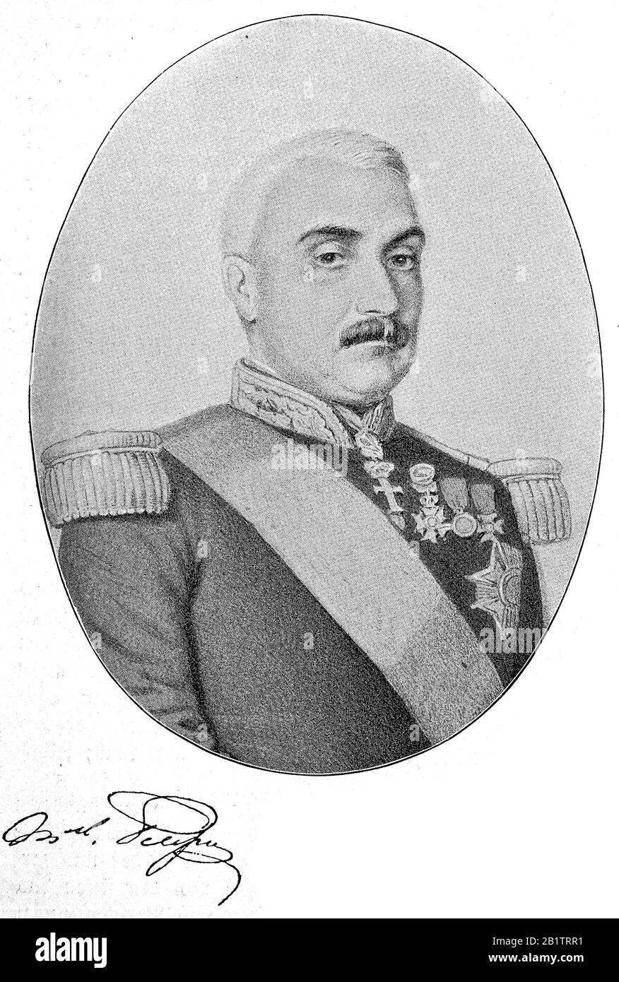 Aimable-Jean-Jacques Pelissier, 1st Duc de Malakoff, 6 November 1794 - 22 May 1864, was a Marshal of France  /  Aimable-Jean-Jacques Pelissier GCB, seit 1856 Herzog von Malakoff, französischer Staatsmann und Marschall von Frankreich, der als Eroberer Algeriens und der Festung Sewastopol bekannt wurde, Historisch, digital improved reproduction of an original from the 19th century / digitale Reproduktion einer Originalvorlage aus dem 19. Jahrhundert Stock Photo