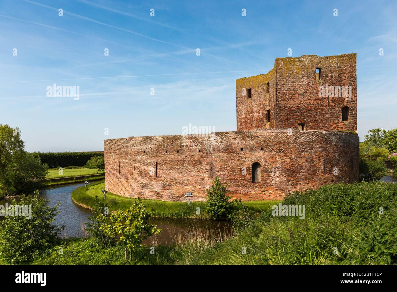 The ruin castle Teylingen in Sassenheim in the Netherlands Stock Photo