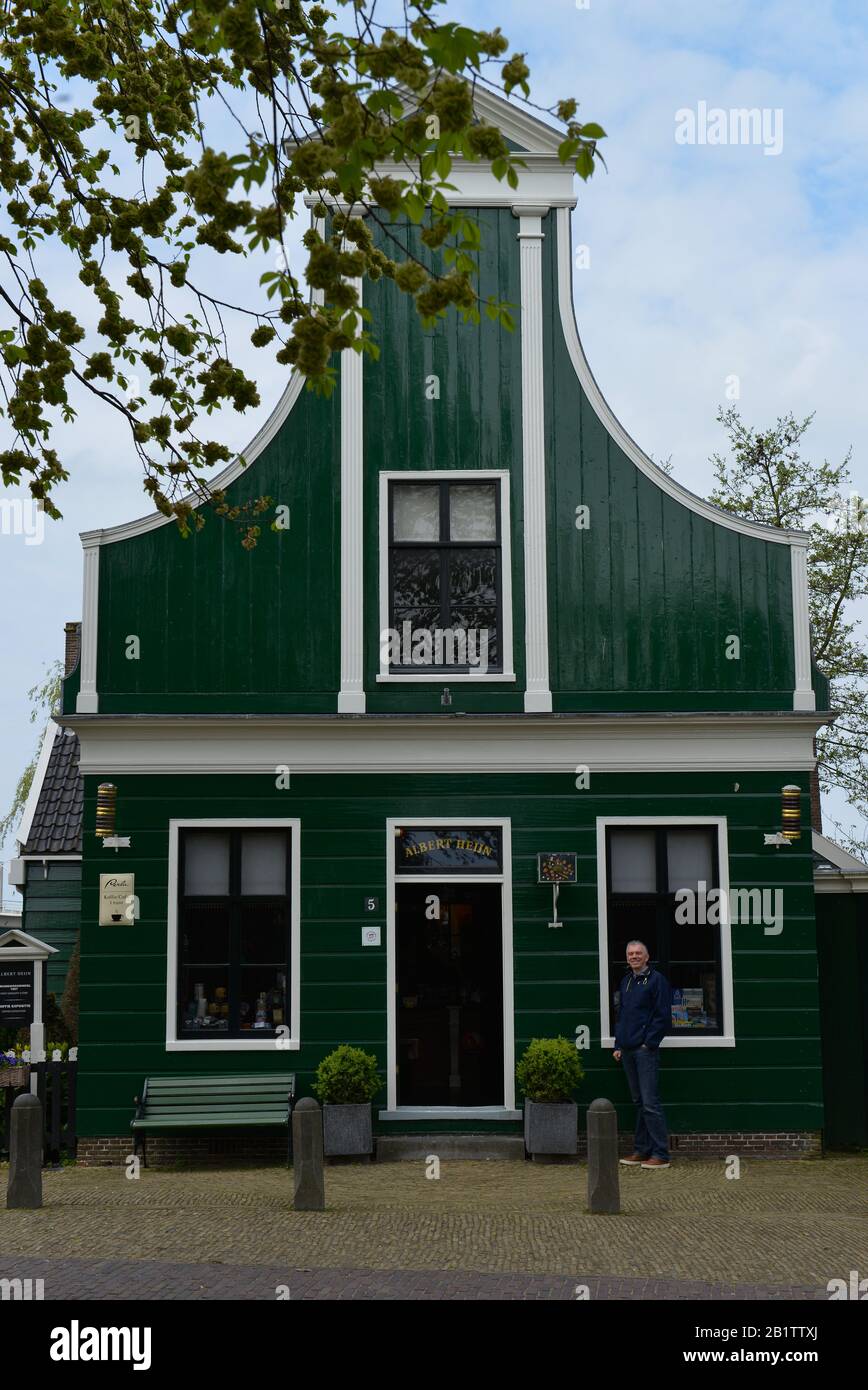 Laden Albert Heijn, Freilichtmuseum, Zaanse Schans, Zaanstad, Niederlande Stock Photo