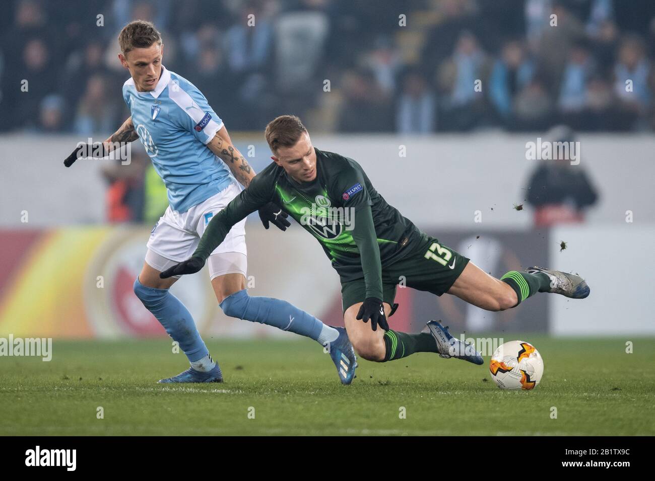 Malmo Sweden 27th Feb 2020 Europa League Malmo Ff Vfl Wolfsburg Intermediate Round Return Match At