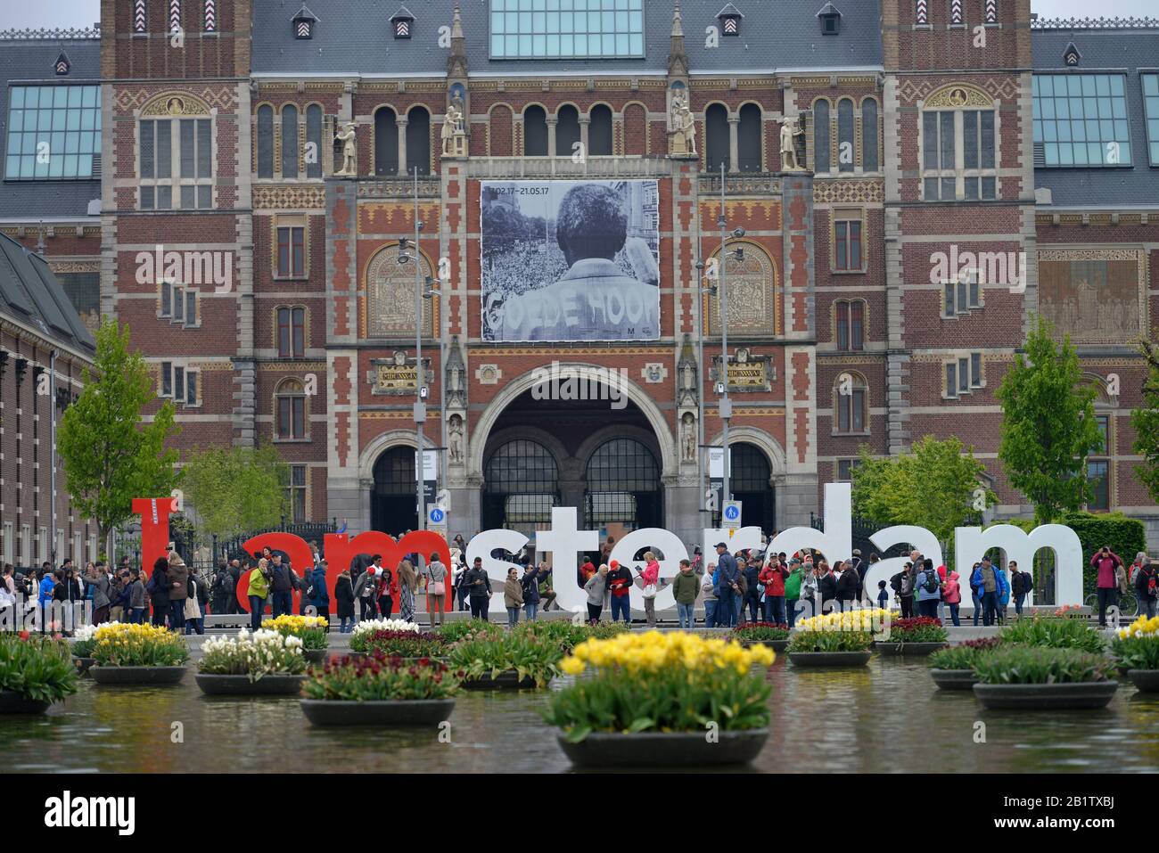 Rijksmuseum, Museumstraat, Amsterdam, Niederlande Stock Photo