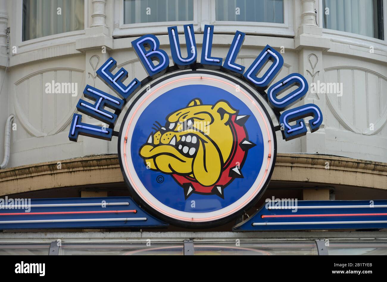 ´The Bulldog´, Leidseplein, Amsterdam, Niederlande Stock