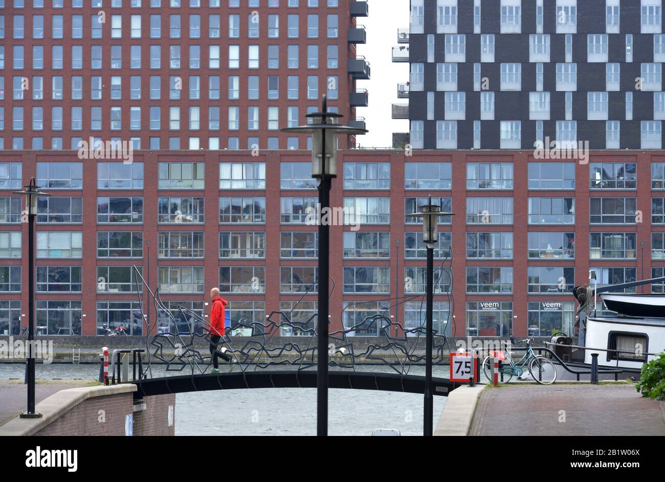 Neubaugebiet, Veemkade, Amsterdam, Niederlande Stock Photo