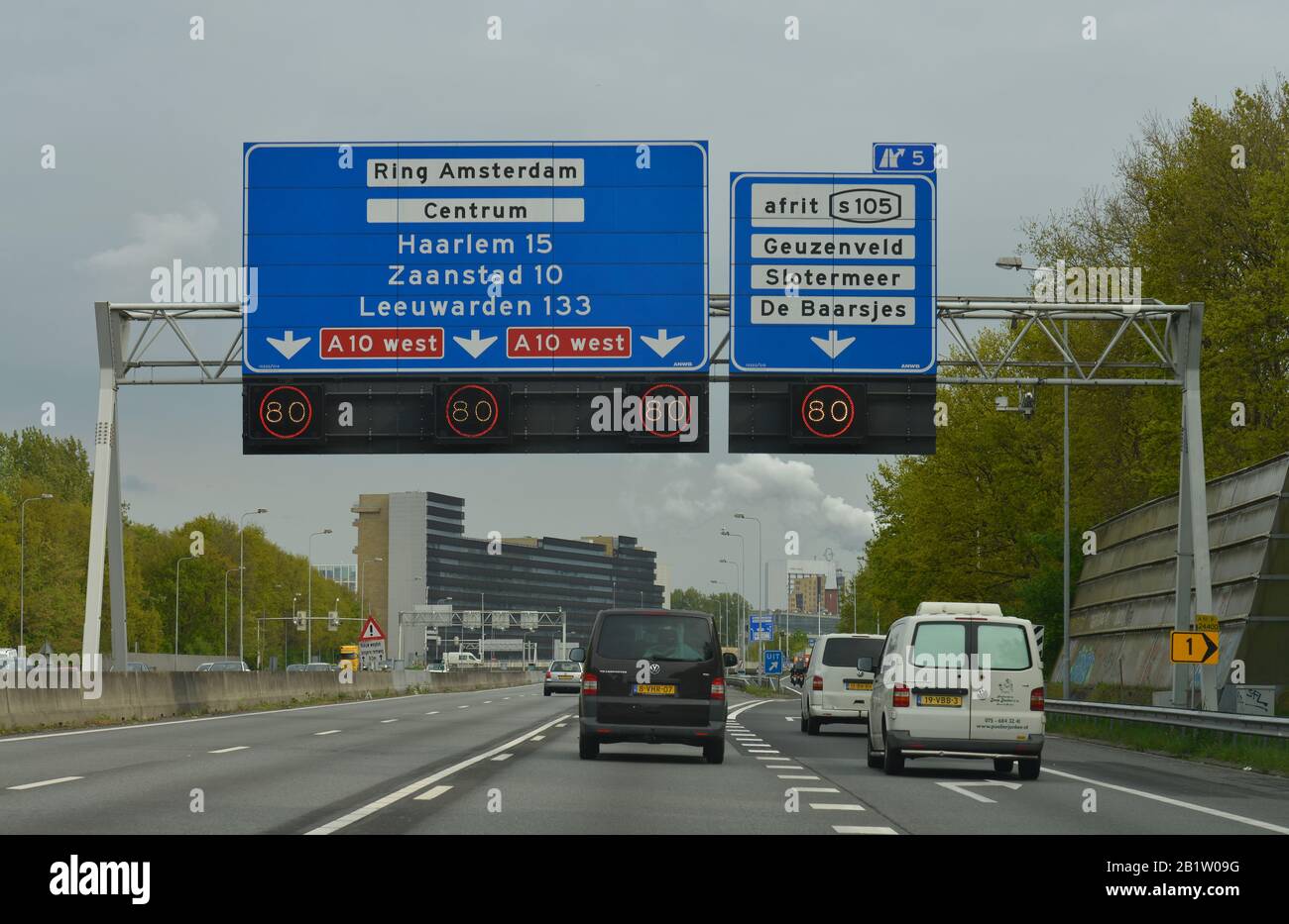 Stadtautobahn, Amsterdam, Niederlande Stock Photo