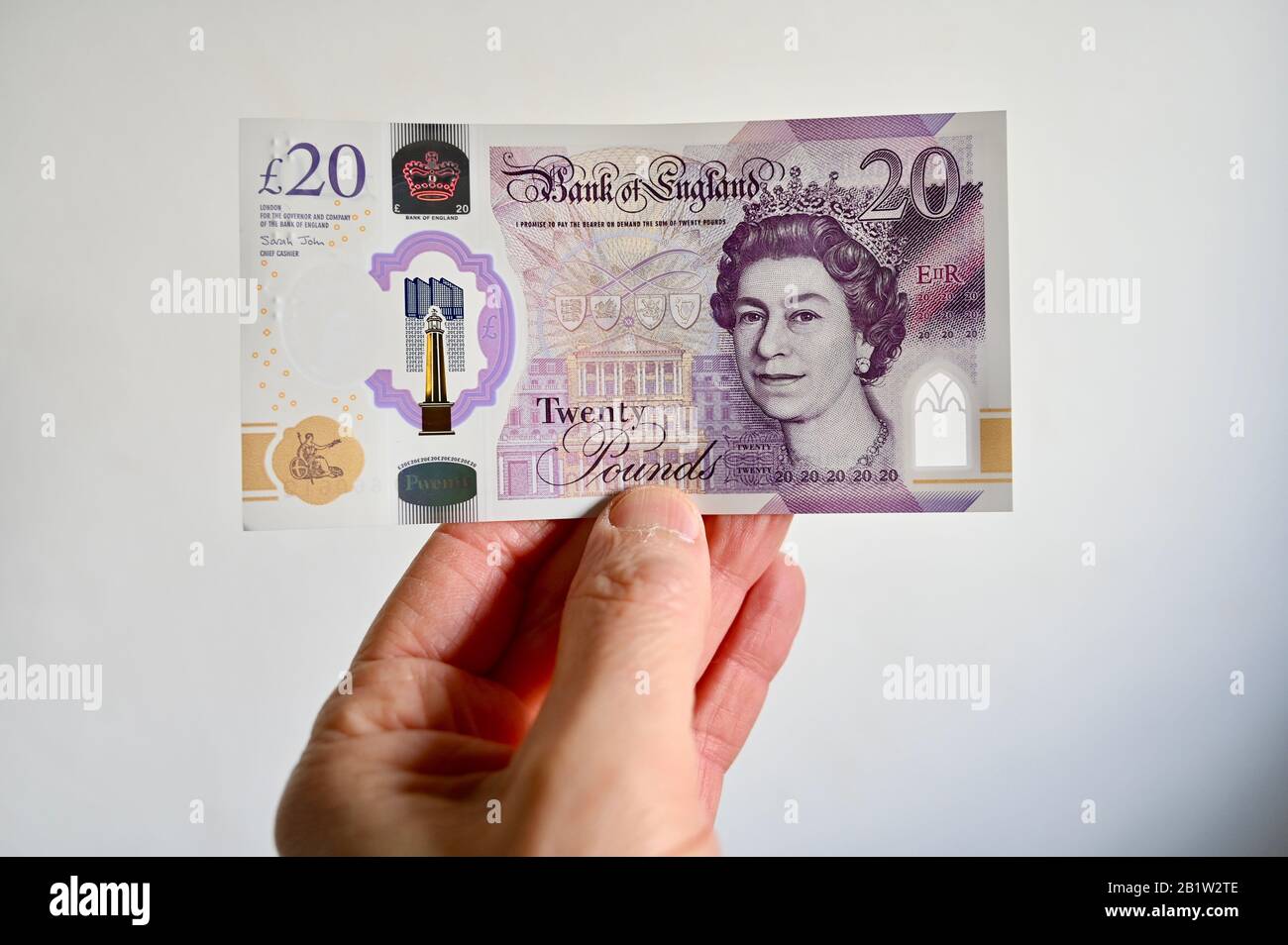 Polymer twenty pound note hires stock photography and images Alamy