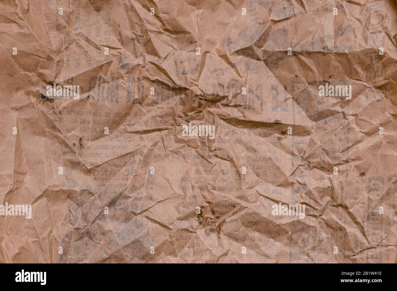 Crumpled paper texture. Abstract multitask background. Selective focus ...