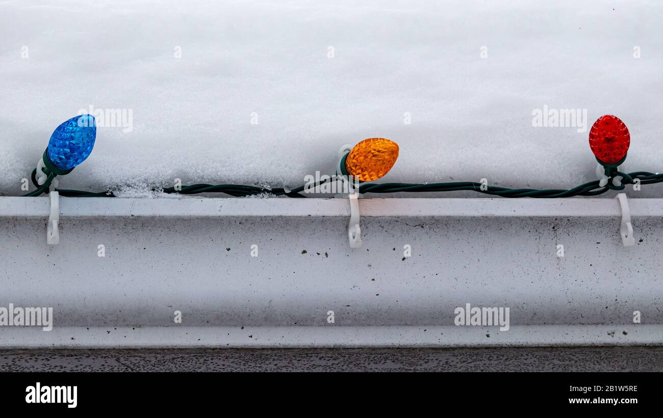 Christmas lights roof day hires stock photography and images Alamy