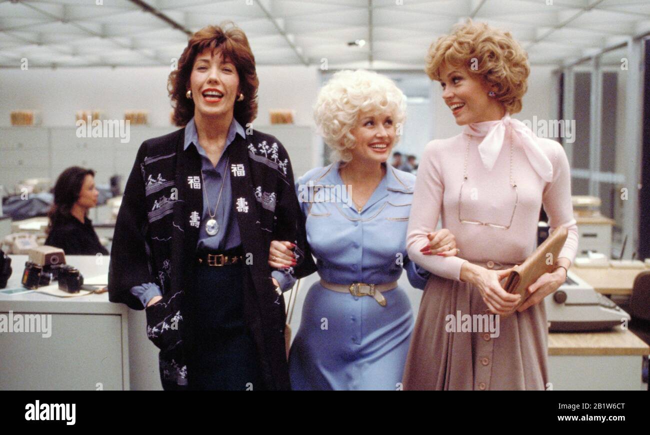 Jane Fonda, Lily Tomlin, Dolly Parton, '9 to 5' (1980) (aka Nine to Five) Photo Credit: 20th Century Fox / The Hollywood Archive  File Reference # 33962-235THA Stock Photo