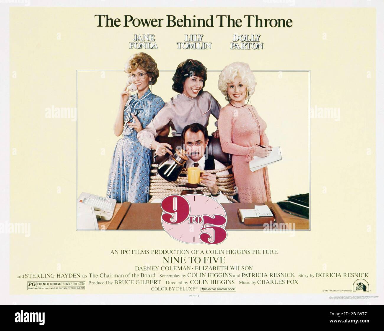 Poster - Jane Fonda, Lily Tomlin, Dolly Parton, '9 to 5' (1980) (aka Nine to Five) Photo Credit: 20th Century Fox / The Hollywood Archive  File Reference # 33962-309THA Stock Photo