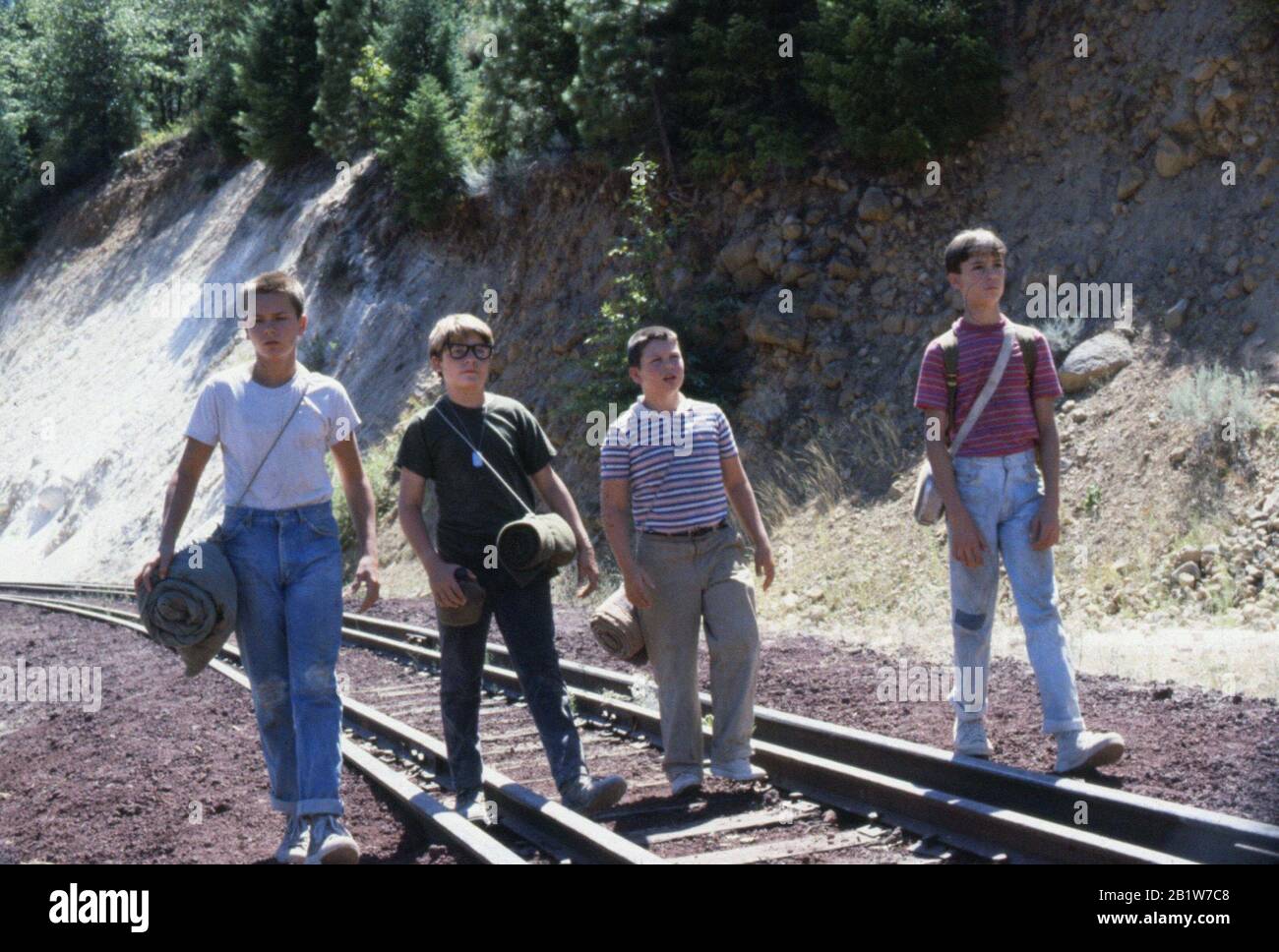 River Phoenix, Corey Feldman, Jerry O'Connell, Will Wheaton, "Stand by