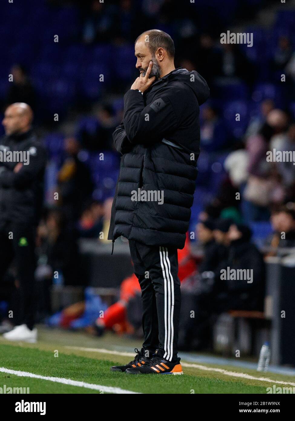 Barcelona Spain 27th Feb 2020 Nuno Espirito Santo Of Wolverhampton Wanderers F C During The Uefa Europa League Round Of 32 Second Leg Match Between Rcd Espanyol And Wolverhampton Wanderers At Rcd Stadium